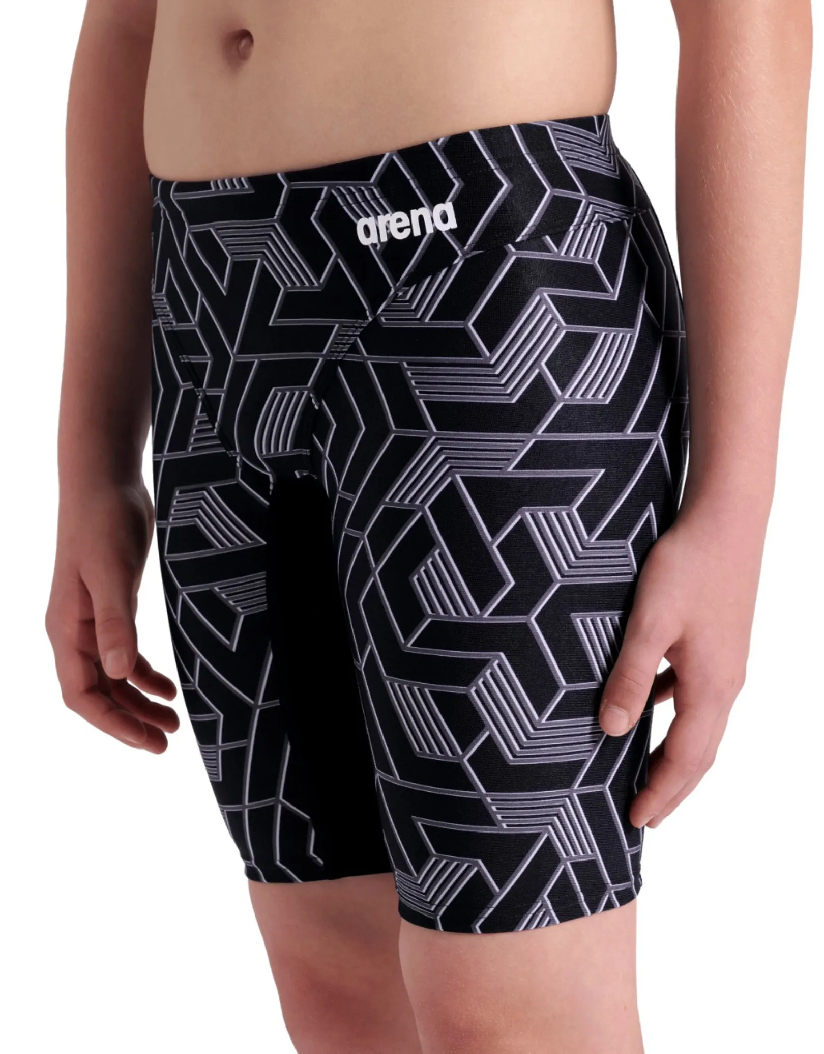Boys Escape Swim Jammer - Black/Team