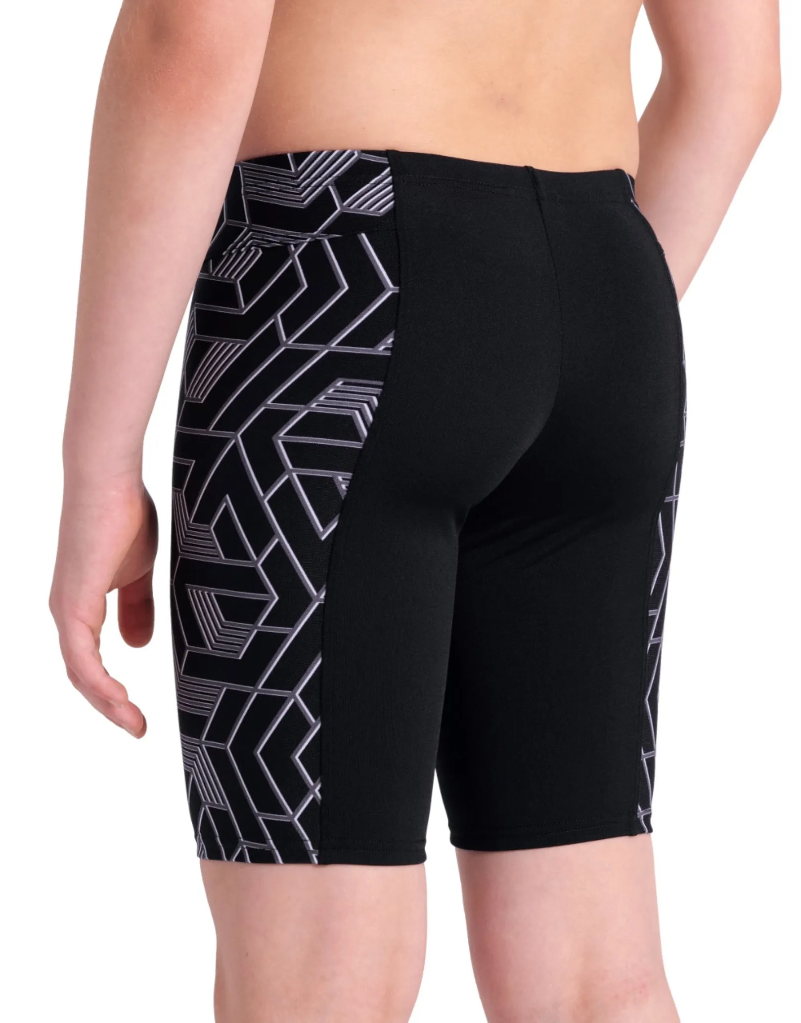 Boys Escape Swim Jammer - Black/Team
