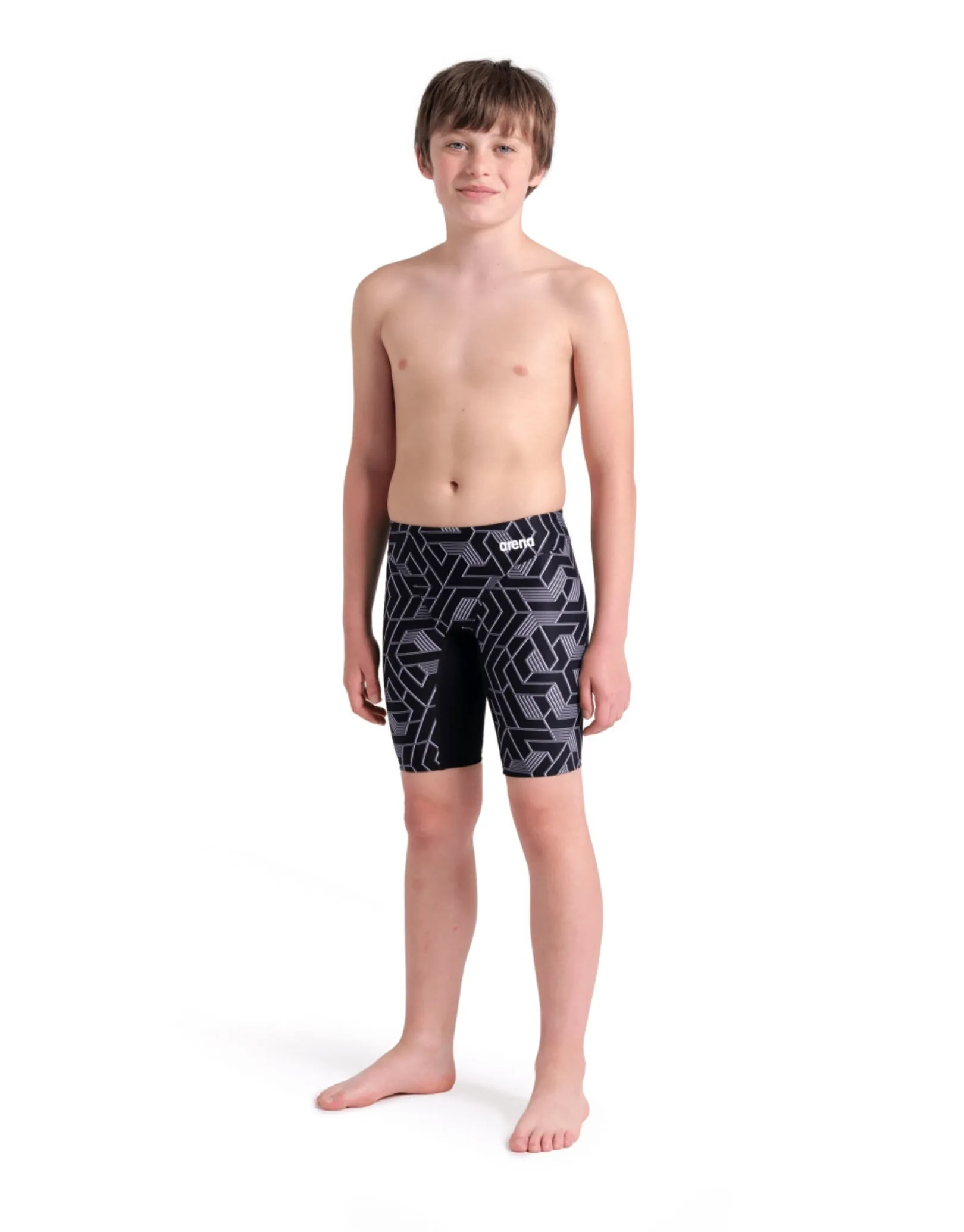 Boys Escape Swim Jammer - Black/Team