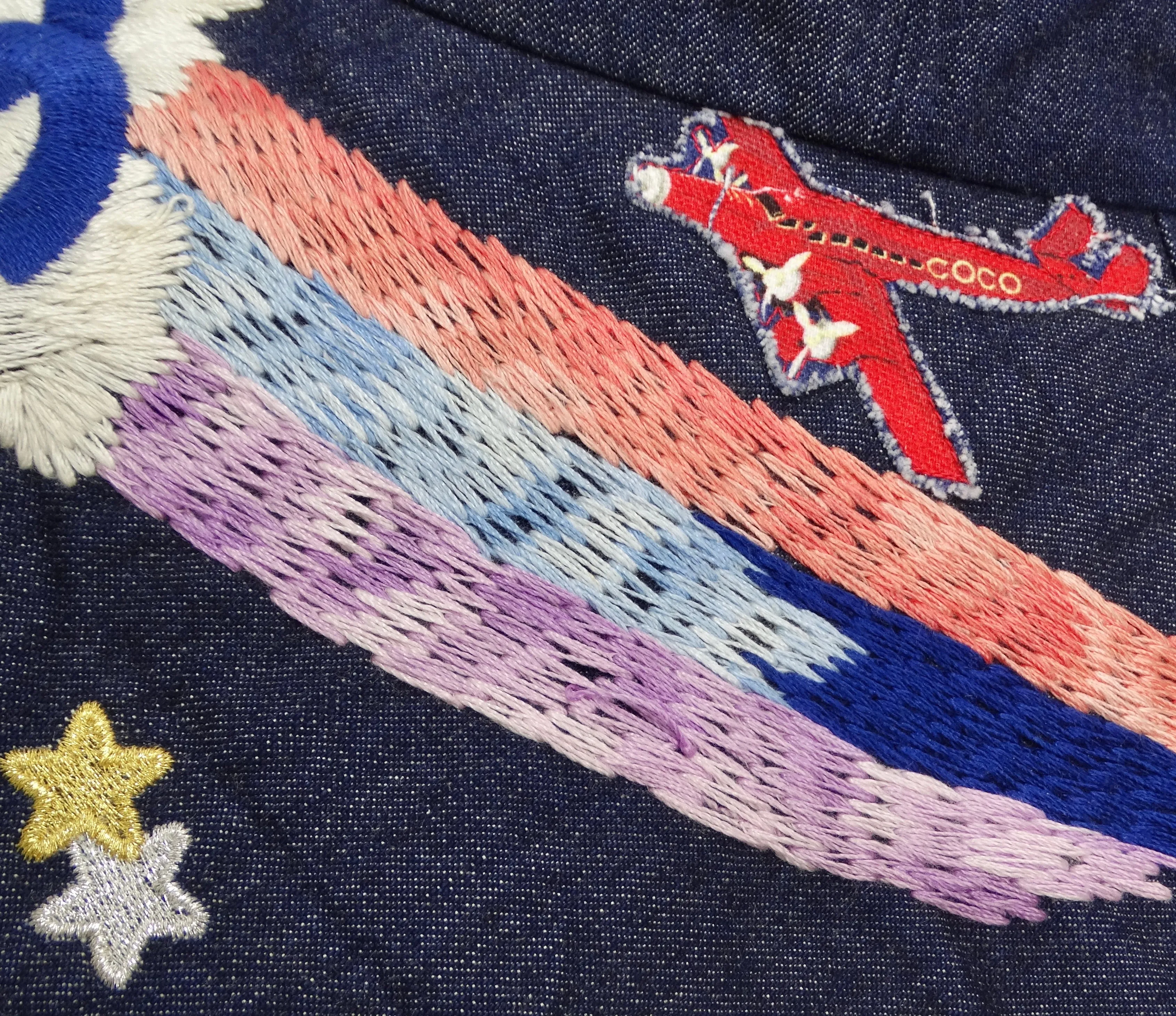 Chanel Limited Edition Embroidered Jumbo Denim Hat