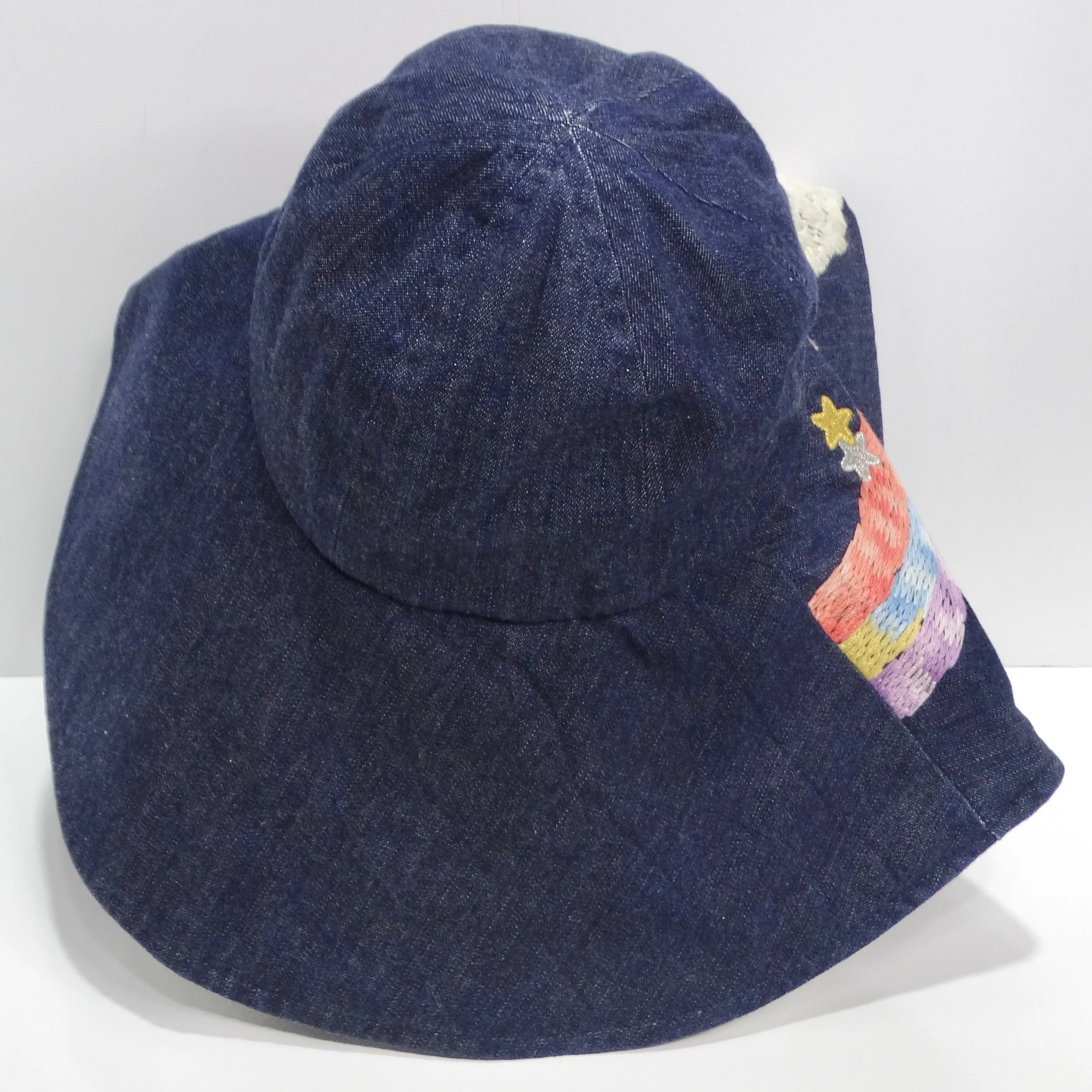 Chanel Limited Edition Embroidered Jumbo Denim Hat