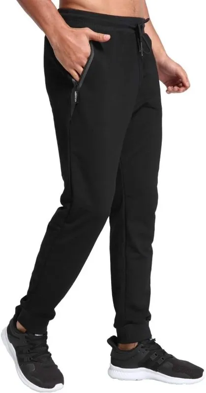 JustSun Tracksuit Bottoms for Men Joggers Slim Fit Jogging Bottoms Zip Pockets