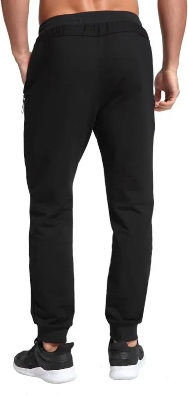 JustSun Tracksuit Bottoms for Men Joggers Slim Fit Jogging Bottoms Zip Pockets