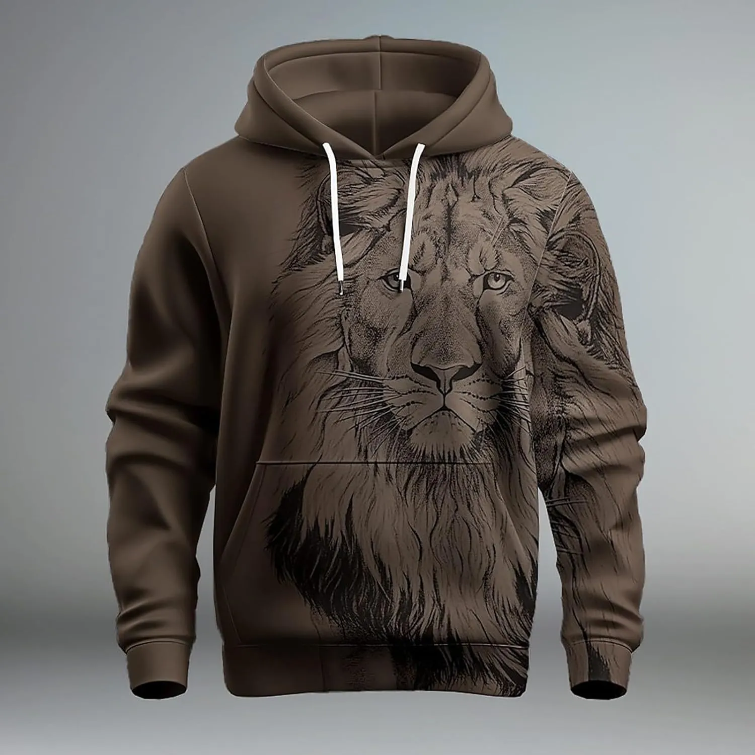 LCMTWX Mens Sweatshirt Winter Vintage Long Sleeve Hoodie Half Zipper Hooded Sweatshirt Top Workwear Multi Pocket Outdoor