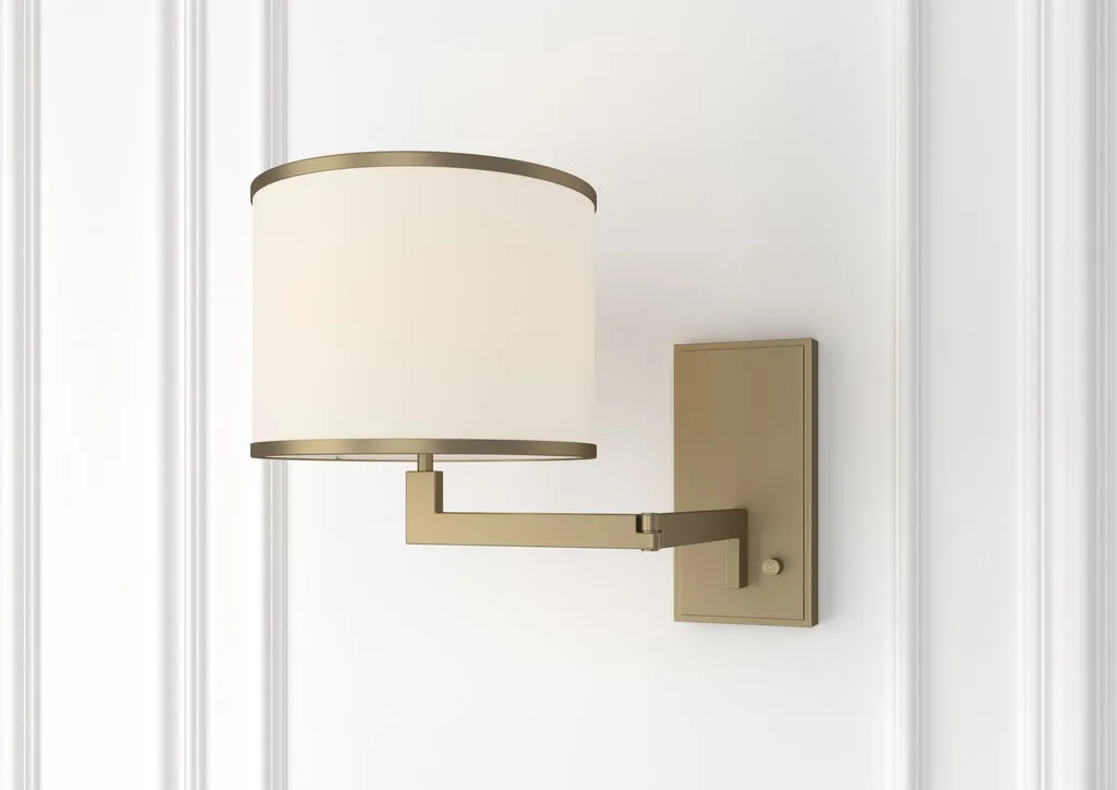 Madison 1 Light Aged Brass Task Sconce