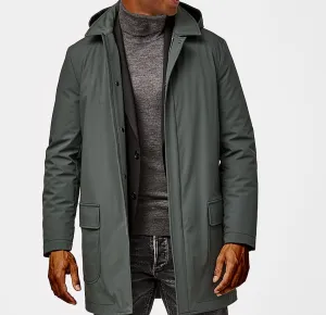 Olmetex Green Stretch Unconstructed Bonded Water-Repellent Windbreaker