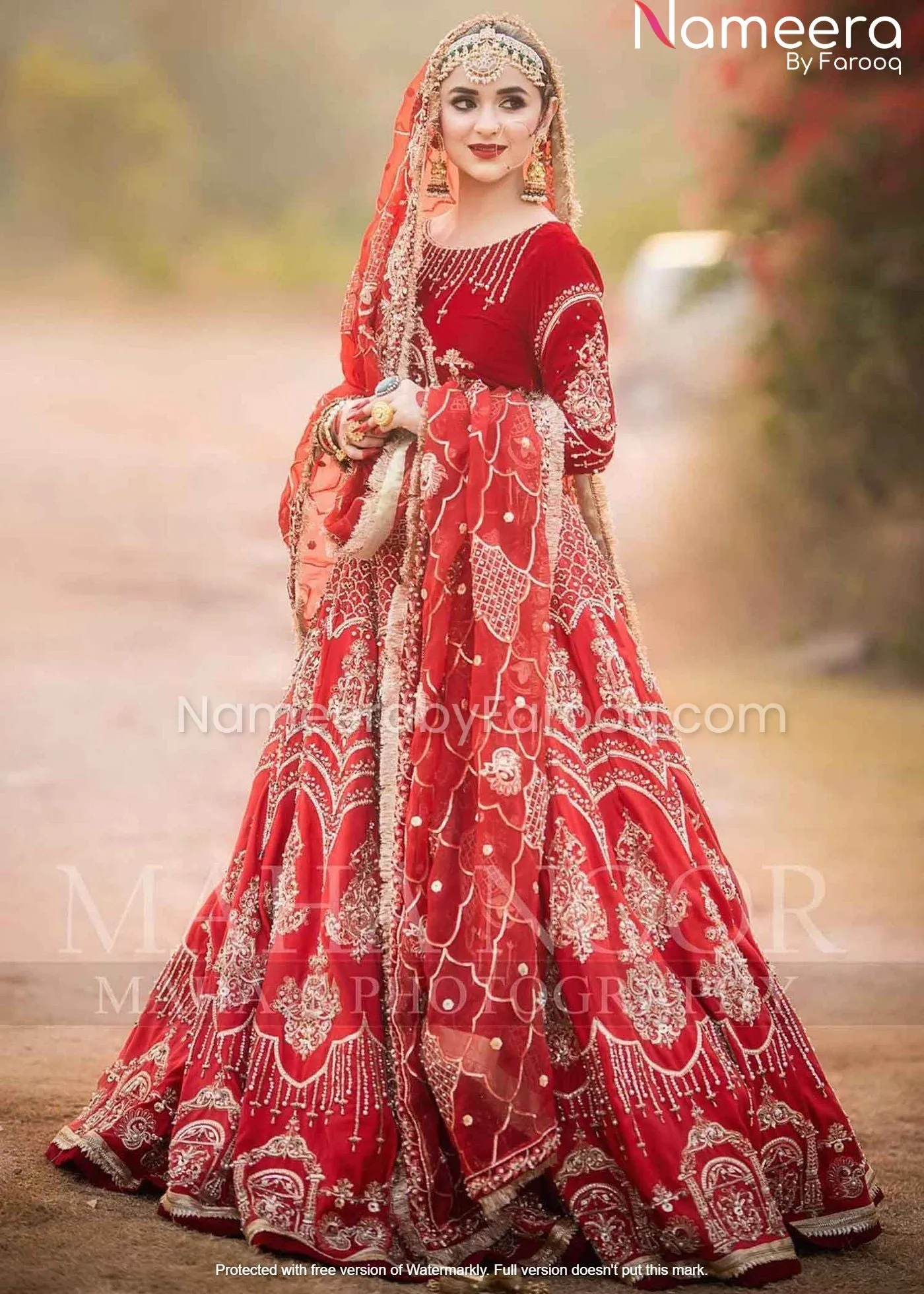 Pakistani Lehenga Choli Desi Bridal Dresses #BN159