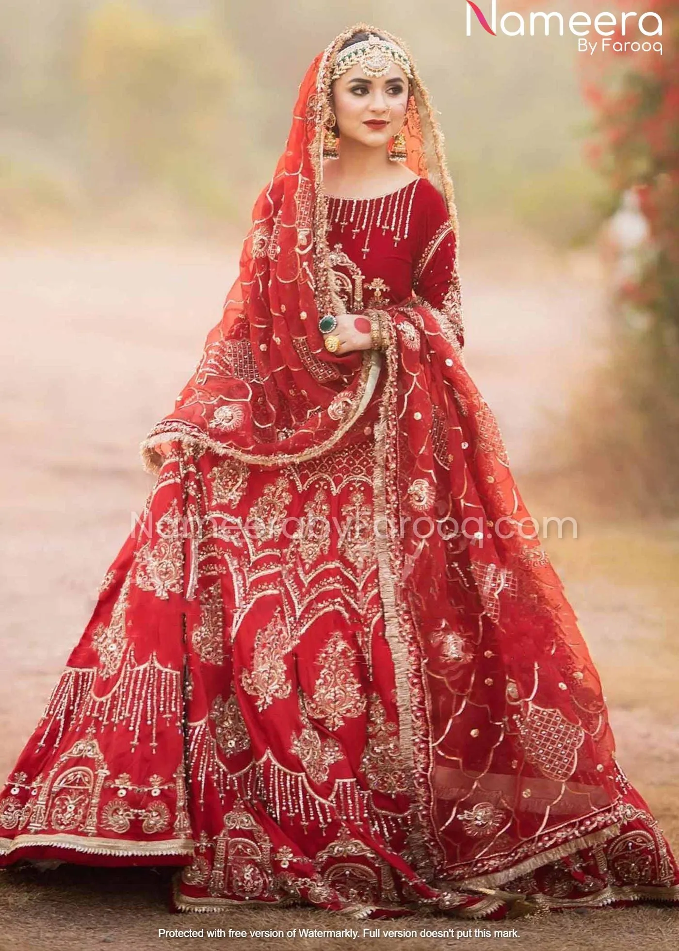Pakistani Lehenga Choli Desi Bridal Dresses #BN159