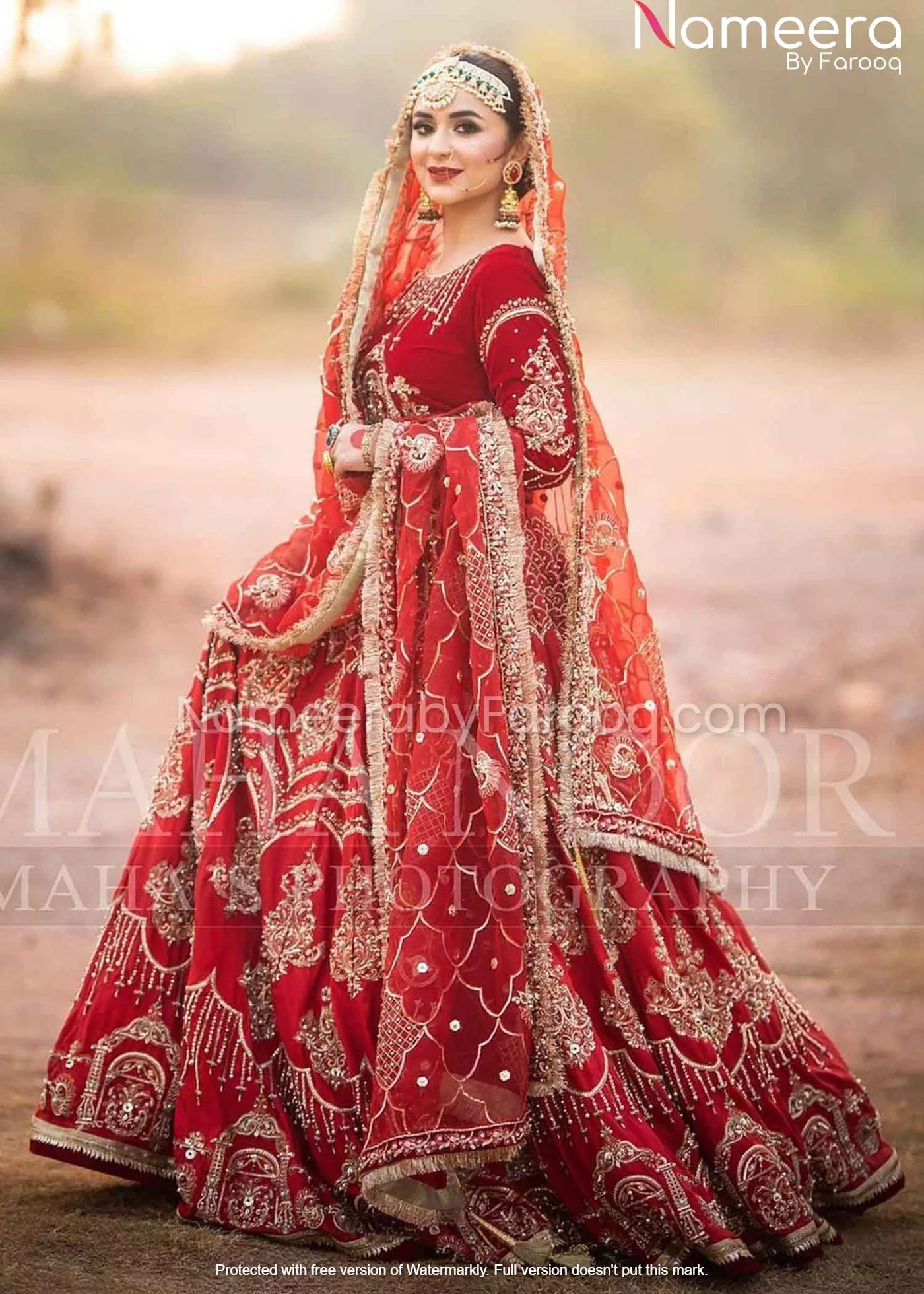 Pakistani Lehenga Choli Desi Bridal Dresses #BN159