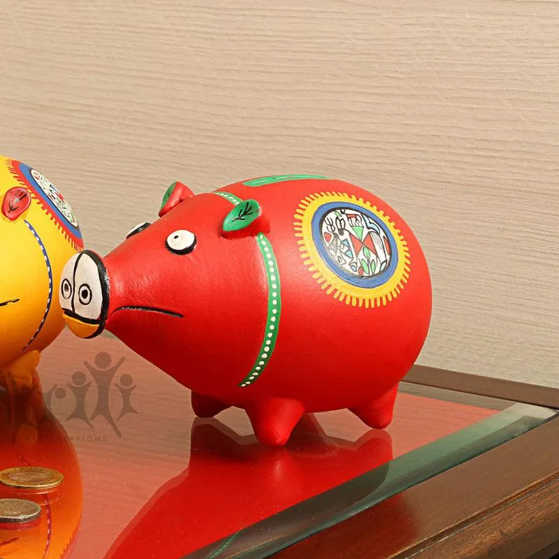 Rufo Red Piggy Bank