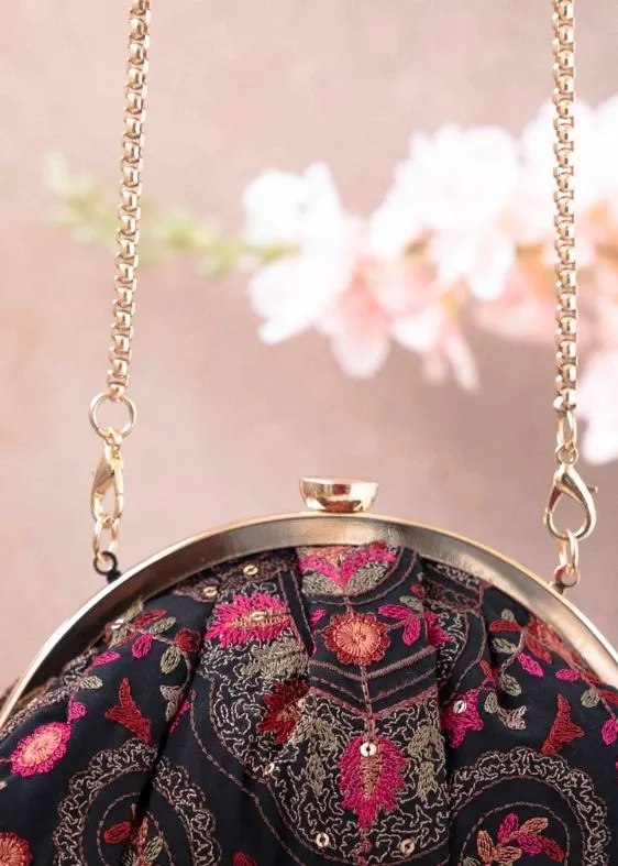 Rumi Vintage Purse -Black - AM VP 0123 0002