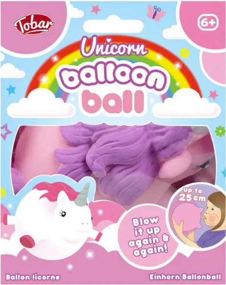 Tobar Unicorn Balloon Ball Assorted Styles