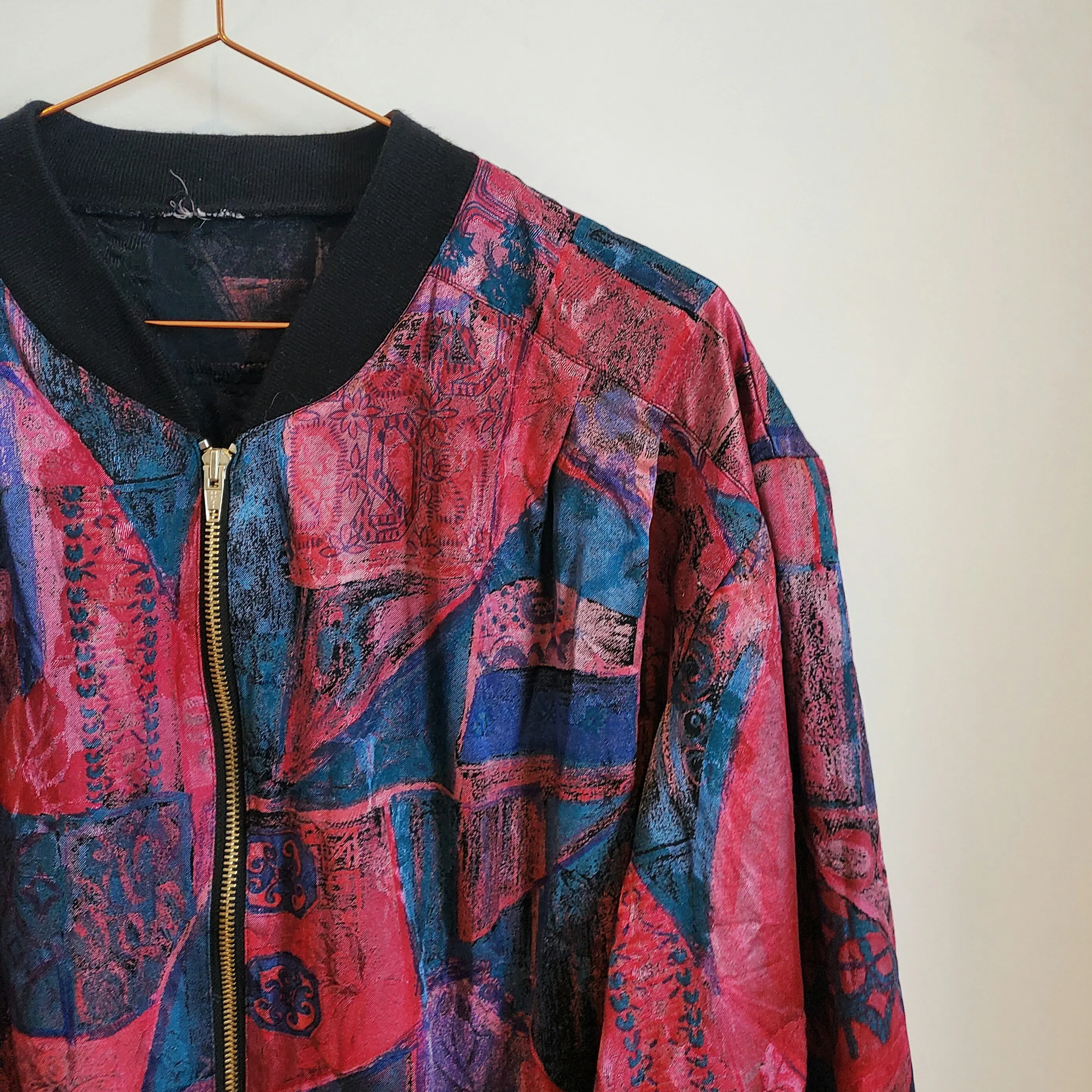 Vintage 90s Funky Pattern Jacket | Size 14